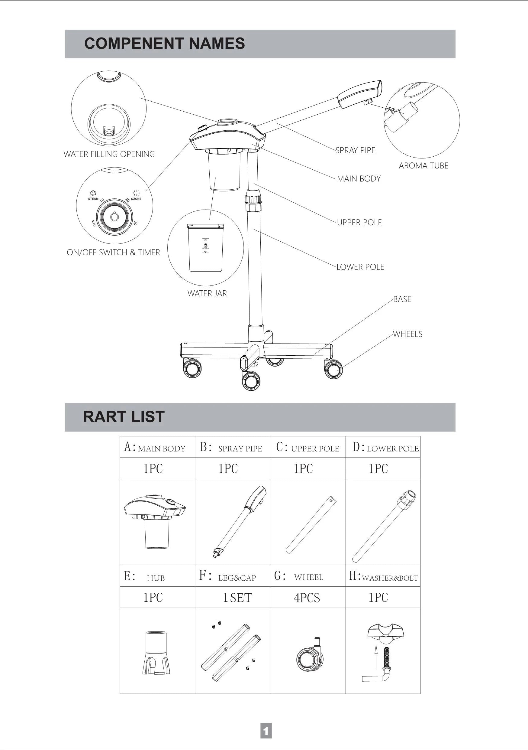 Hot Ozone Facial Steamer Warm Mist Humidifier for Face Deep Cleaning Vaporizer Sprayer Home Spa Salon Skin Care Whitening