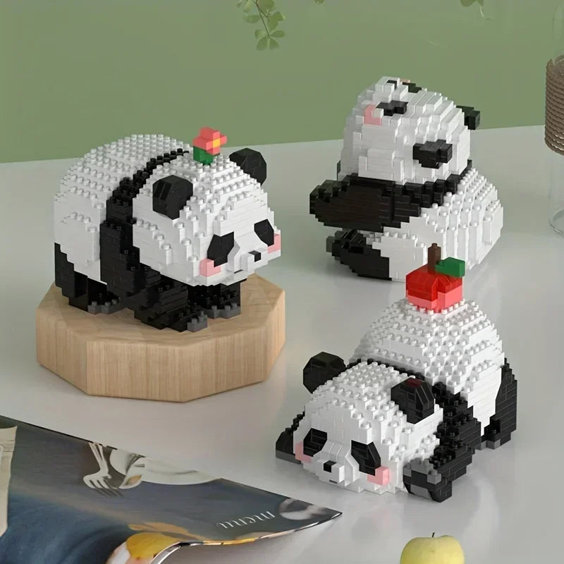 Cute Panda Building Blocks: Decoration Halloween/Christmas gift