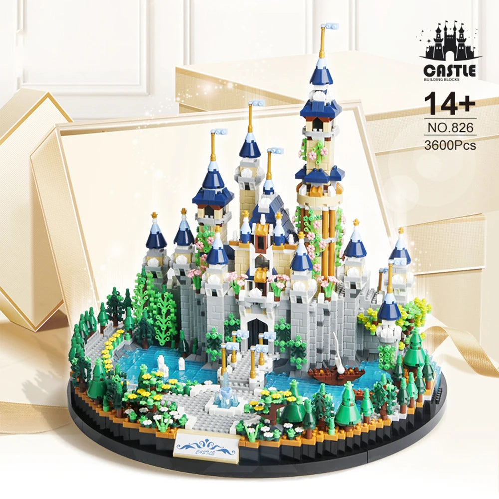 3600pcs Princess Castle Building Blocks,