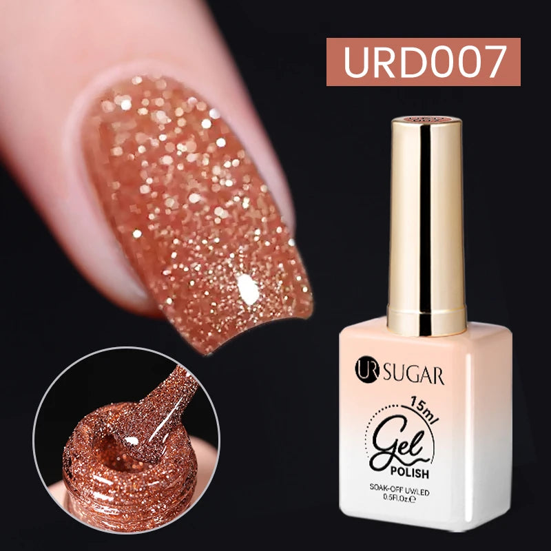 UR SUGAR 15ml Jelly Milky White Translucent Color Gel Polish Semi Permanent UV Gel Nail Art Soak Off Gel Varnish Latest Fashion