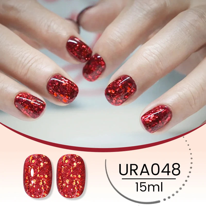 UR SUGAR 15ml Jelly Milky White Translucent Color Gel Polish Semi Permanent UV Gel Nail Art Soak Off Gel Varnish Latest Fashion