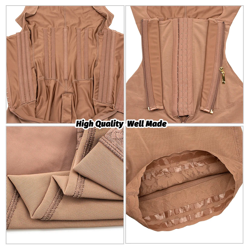 High Compression Girdle Shaper Colombian Fajas Shapewear Postpartum Belly flat Sheath Waist Trainer Belts Woman Extreme Corset