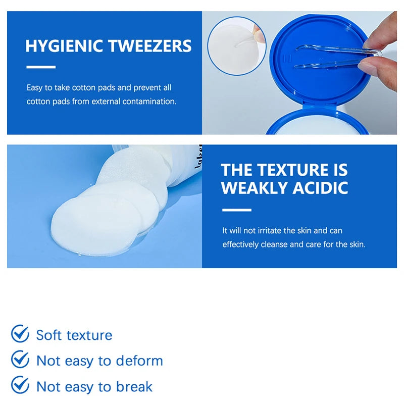 80pcs Face Toner Pads,Dual-Textured Salicylic Acid Exfoliation Pore Cleaning Shrinking Patch Mild Moisturizing Korean Skincare