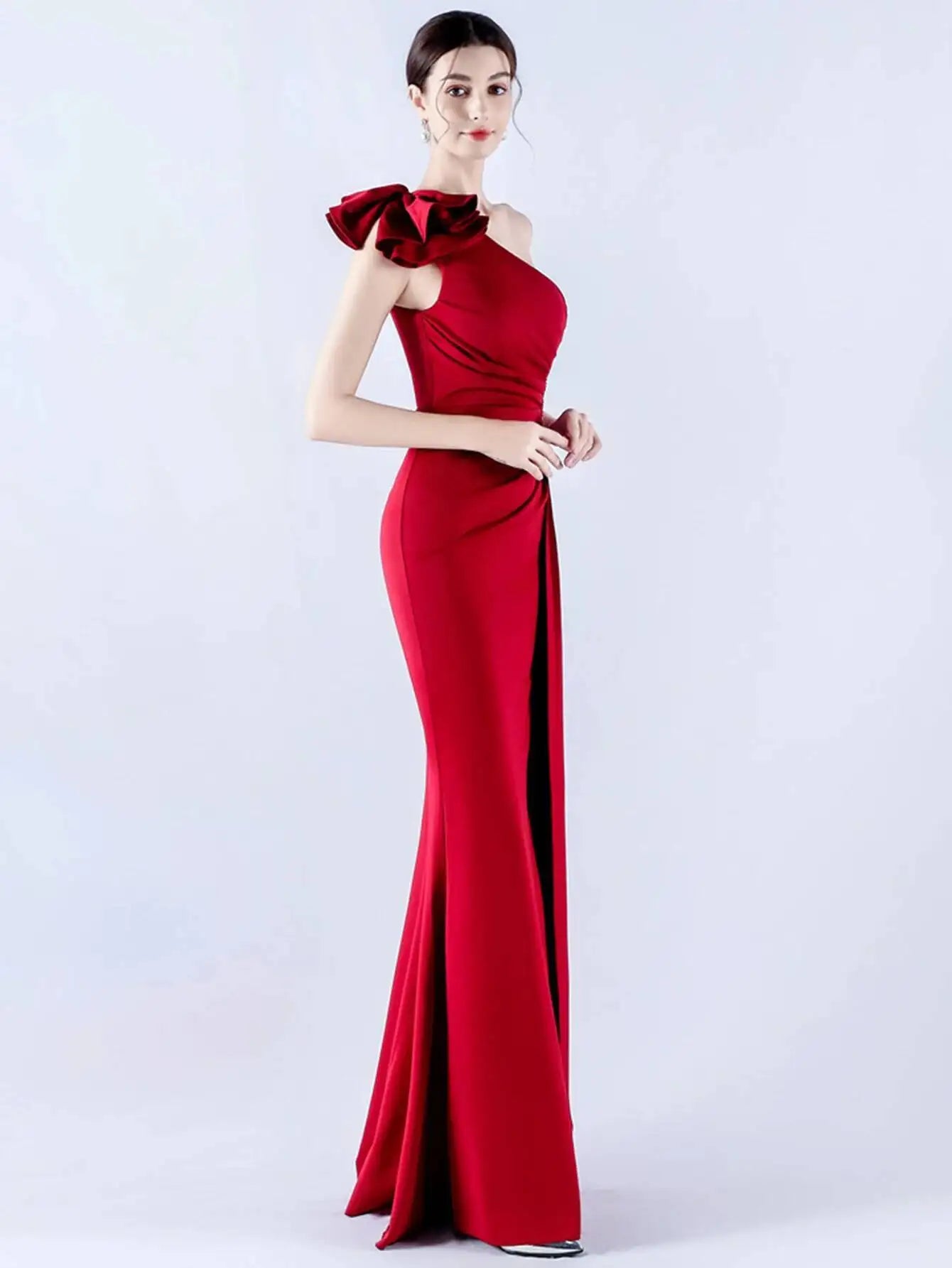 Sexy backless rhinestone maxi summer dress women elegant luxury red wedding party dress ladies long prom evening dresses vestido