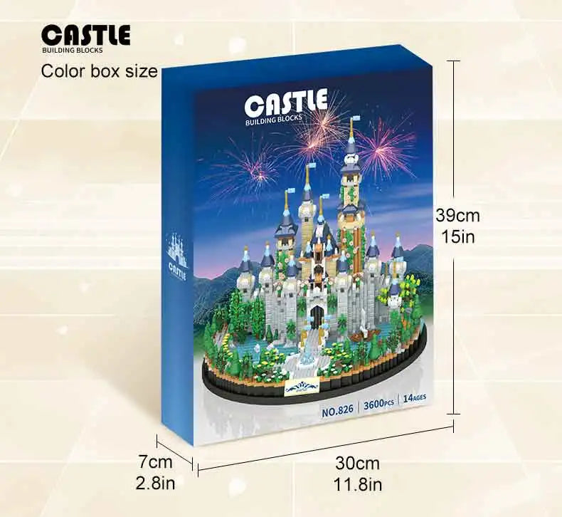 3600pcs Princess Castle Building Blocks,