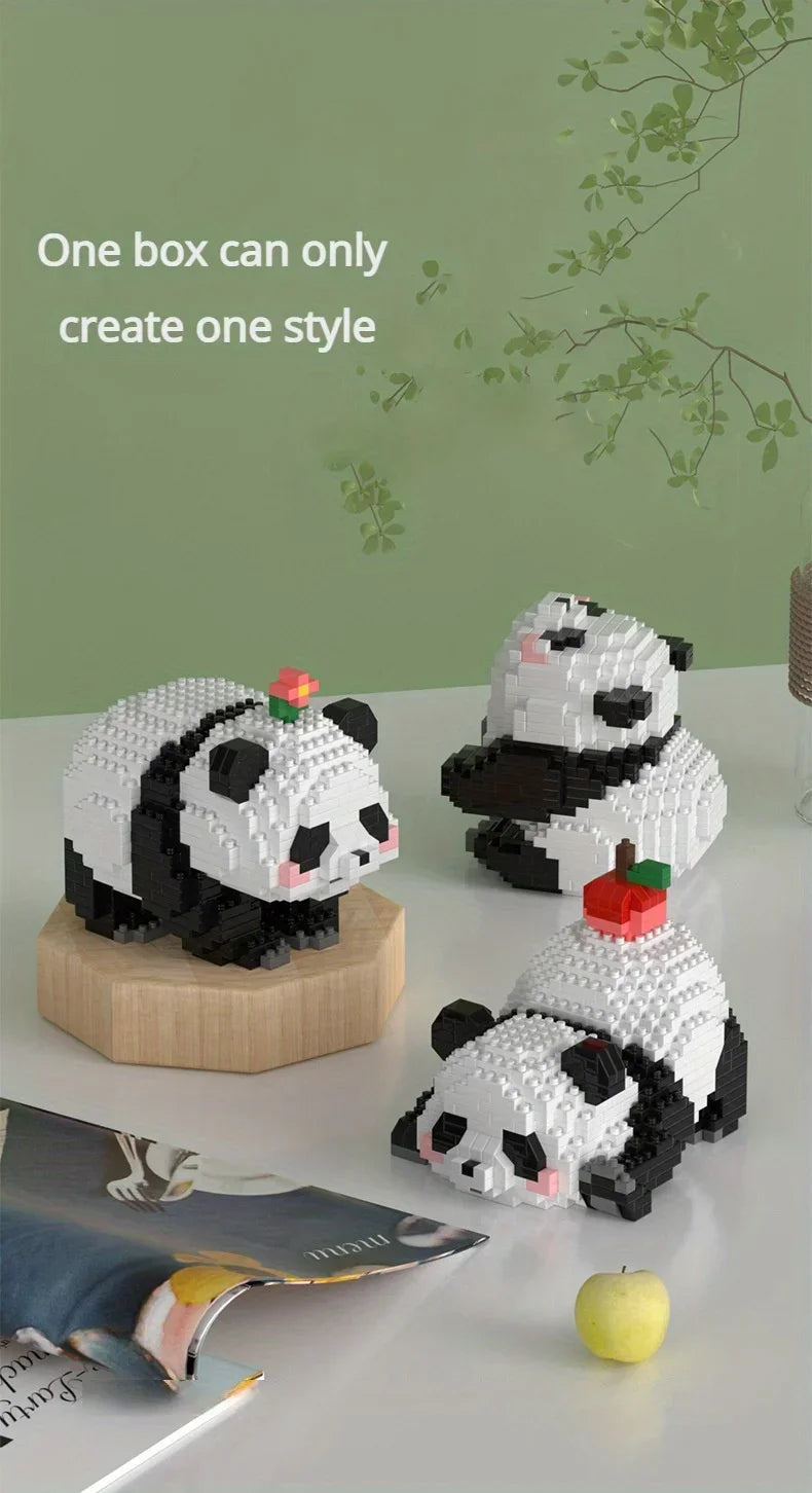 Cute Panda Building Blocks: Decoration Halloween/Christmas gift