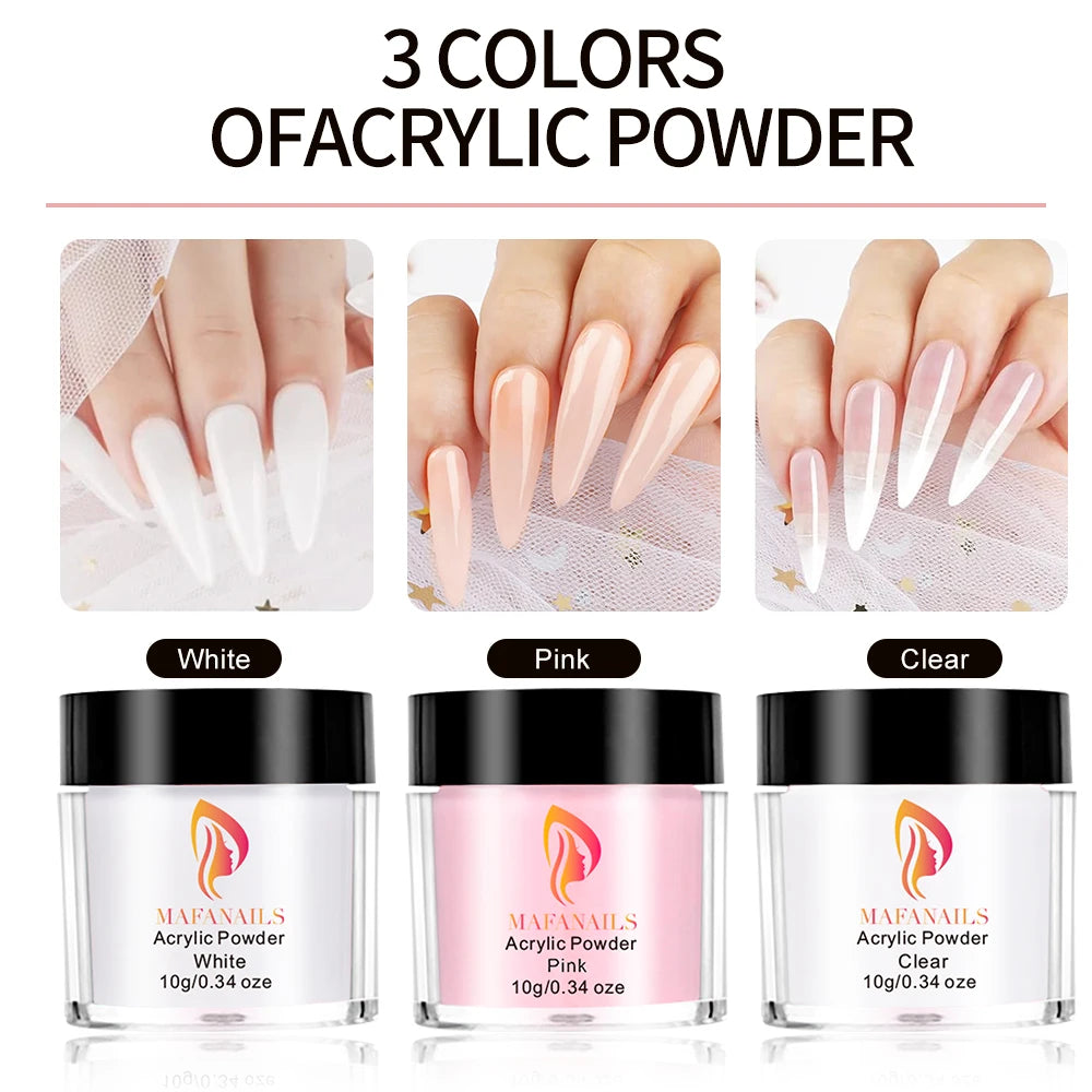 Nail Kit Set Acrylic Powder Monomer Acrylic Liquid For Nail Extension Professional Gel Manicure Set False Nails Art Tools Set *&