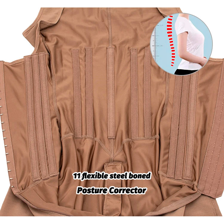 High Compression Girdle Shaper Colombian Fajas Shapewear Postpartum Belly flat Sheath Waist Trainer Belts Woman Extreme Corset