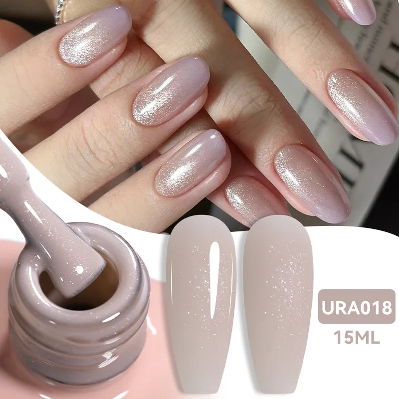 UR SUGAR 15ml Jelly Milky White Translucent Color Gel Polish Semi Permanent UV Gel Nail Art Soak Off Gel Varnish Latest Fashion