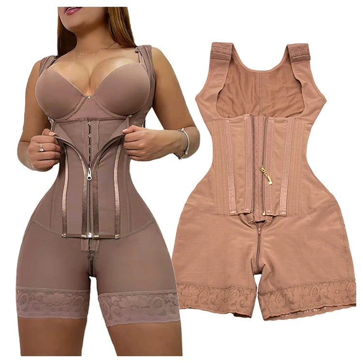 High Compression Girdle Shaper Colombian Fajas Shapewear Postpartum Belly flat Sheath Waist Trainer Belts Woman Extreme Corset