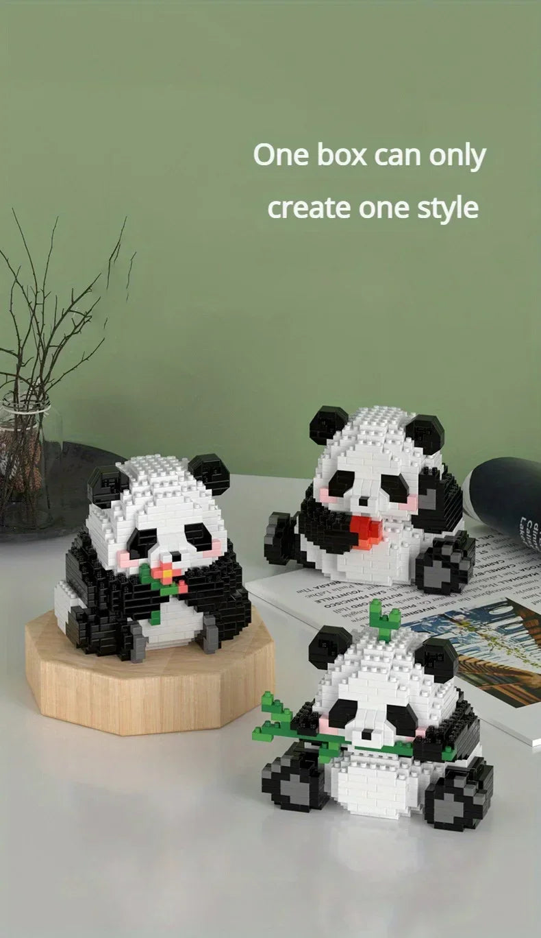Cute Panda Building Blocks: Decoration Halloween/Christmas gift