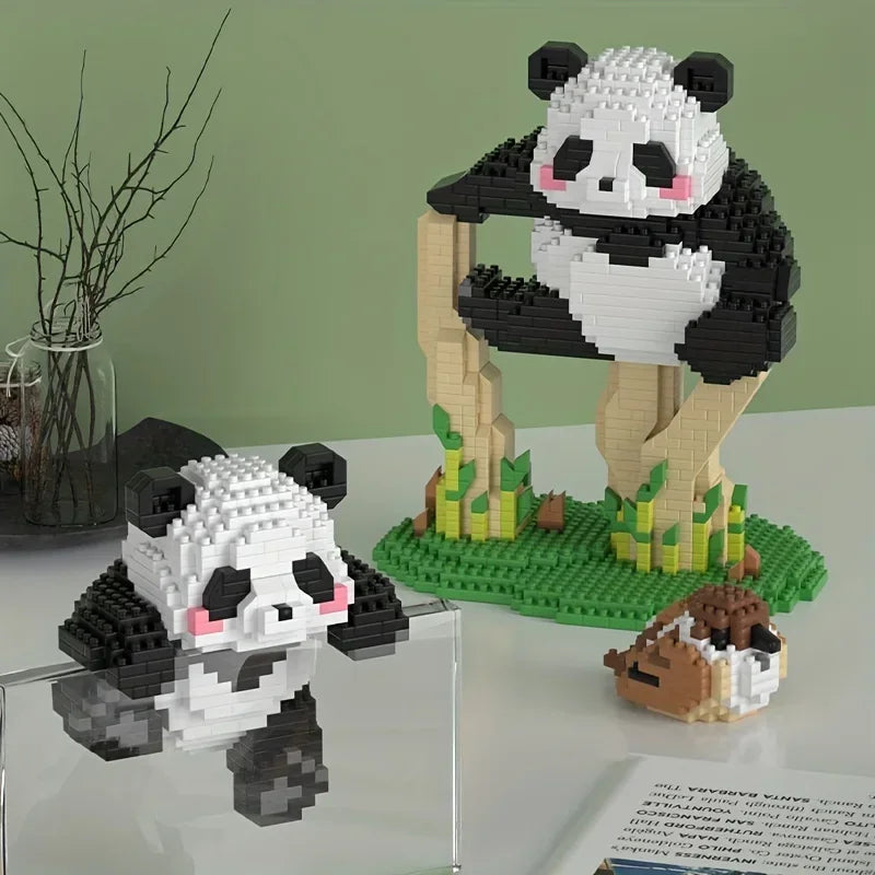 Cute Panda Building Blocks: Decoration Halloween/Christmas gift