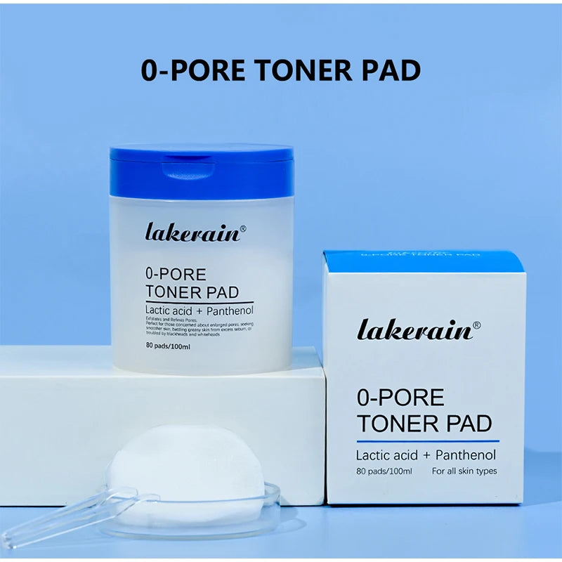 80pcs Face Toner Pads,Dual-Textured Salicylic Acid Exfoliation Pore Cleaning Shrinking Patch Mild Moisturizing Korean Skincare