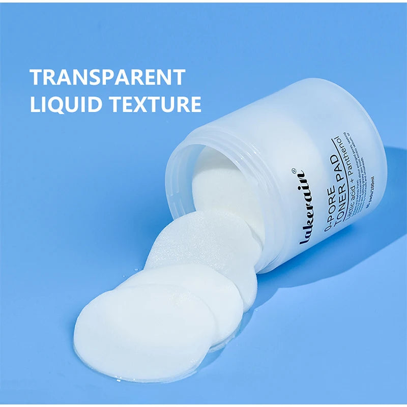 80pcs Face Toner Pads,Dual-Textured Salicylic Acid Exfoliation Pore Cleaning Shrinking Patch Mild Moisturizing Korean Skincare