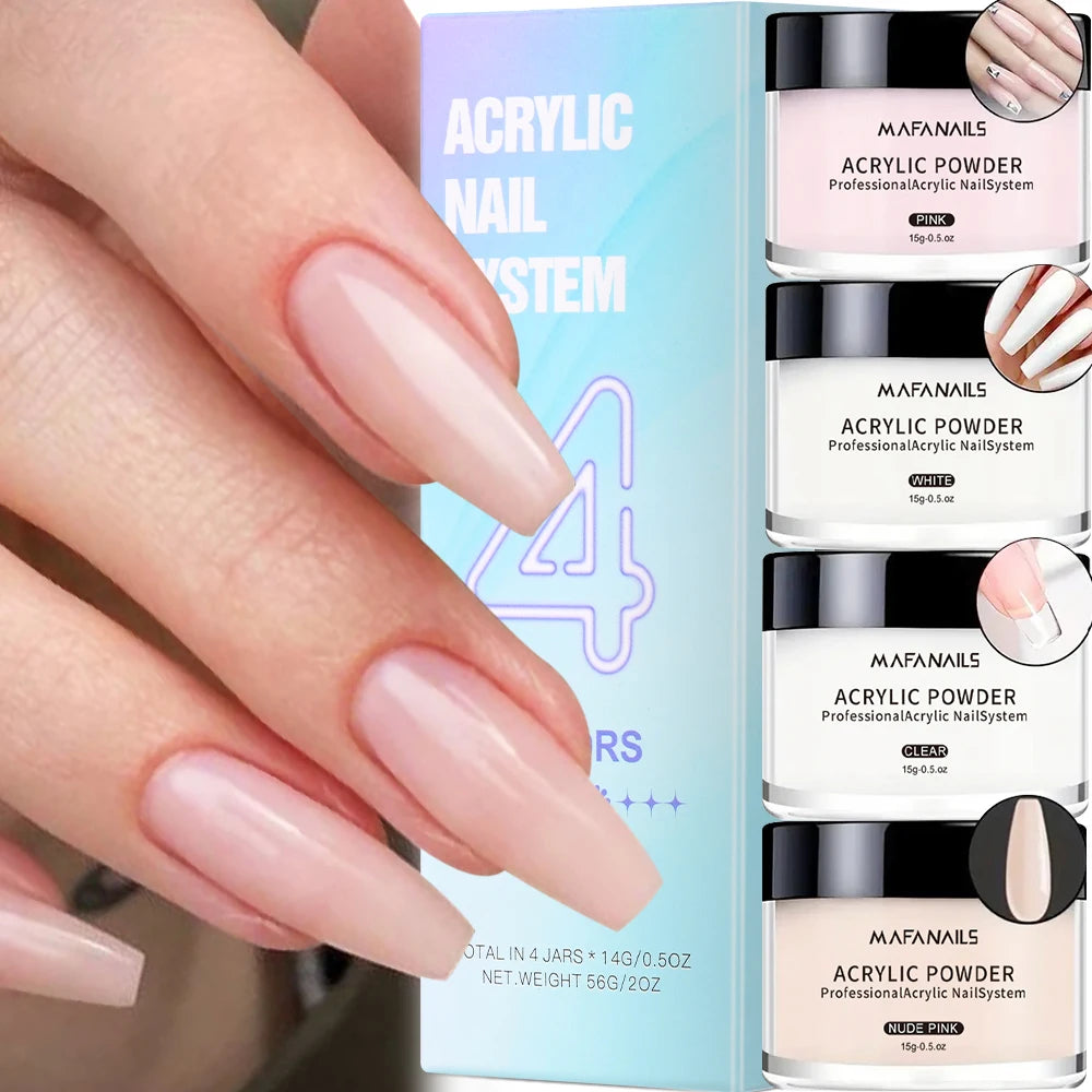 Nail Kit Set Acrylic Powder Monomer Acrylic Liquid For Nail Extension Professional Gel Manicure Set False Nails Art Tools Set *&