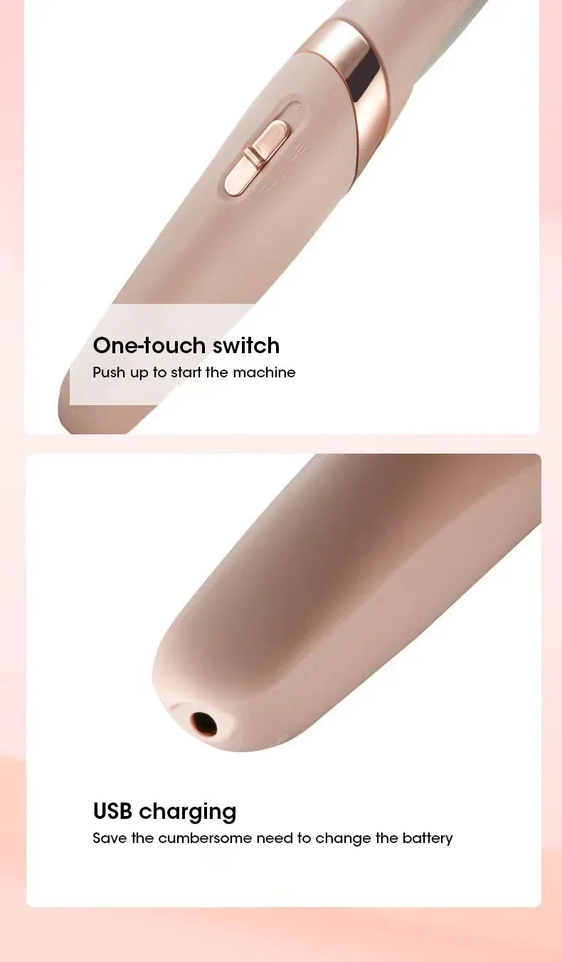 NEW USB Electric Dead Skin Pedicure Automatic Foot Grinder Rechargeable Roller Feet Pedicure Tool with 2 Removable Roller Heads