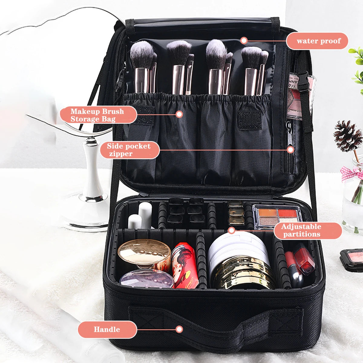 Make Up Organizer Travel Storage Box for Manicure