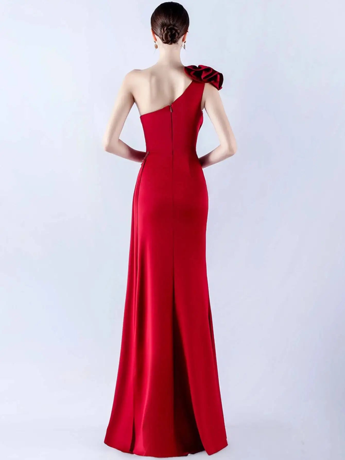 Sexy backless rhinestone maxi summer dress women elegant luxury red wedding party dress ladies long prom evening dresses vestido