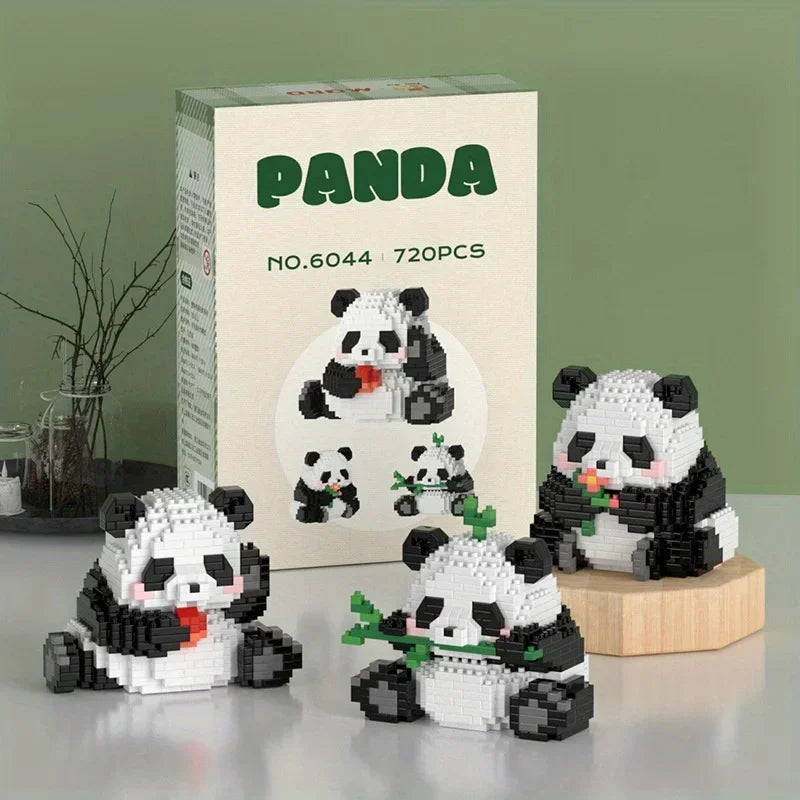 Cute Panda Building Blocks: Decoration Halloween/Christmas gift