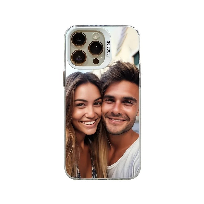 For iPhone 17 16 15 14 13 12 11 Pro Max Mini SE 2020 2022 Air XS XR 7 8 Plus 16e DIY Photo Customized Case IMD Shockproof Cover