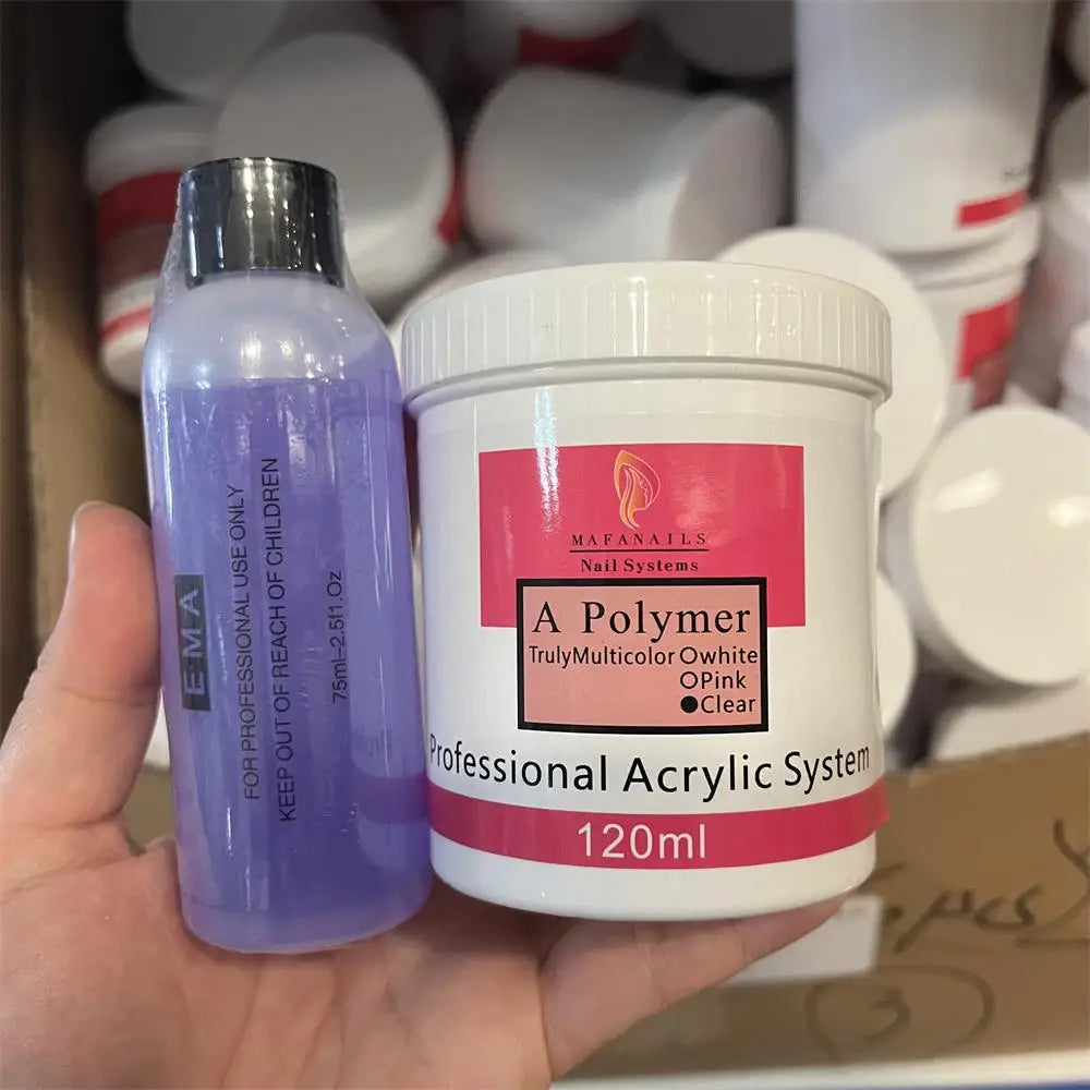 Nail Kit Set Acrylic Powder Monomer Acrylic Liquid For Nail Extension Professional Gel Manicure Set False Nails Art Tools Set *&