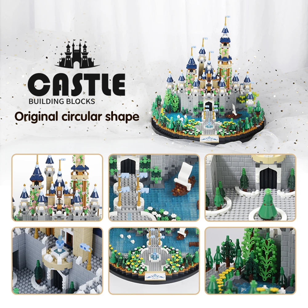 3600pcs Princess Castle Building Blocks,