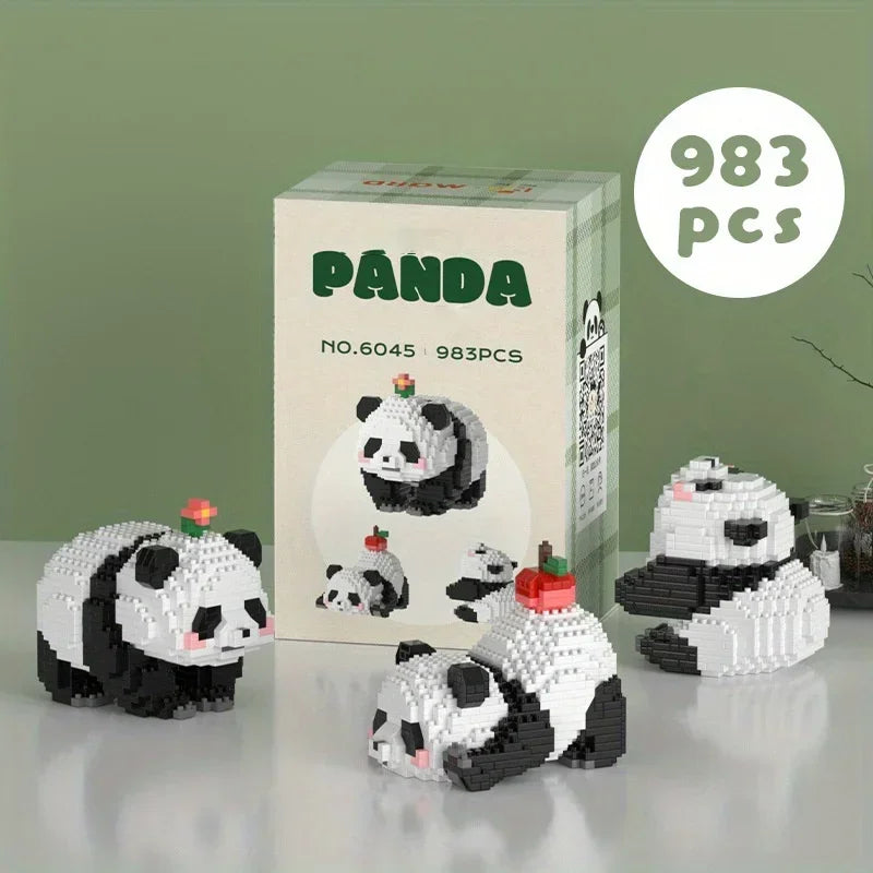 Cute Panda Building Blocks: Decoration Halloween/Christmas gift